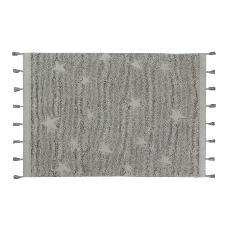 Babyteppich mit Sternen, grauen Lorena-Kanälen
