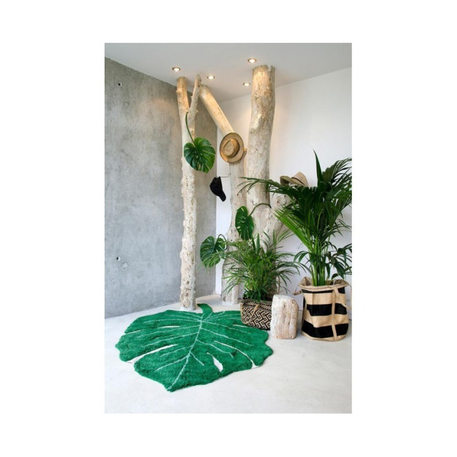 Alfombra Infantil Monstera Leaf, alfombra bebe, alfombra infantil, alfombra de juego, lorena canales, flybaby, C-MONSTERA