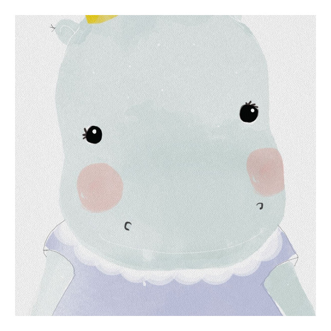 Kinder Nilpferd Illustration.