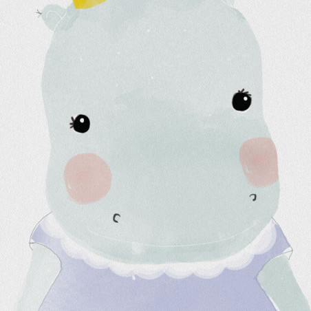 Kinder Nilpferd Illustration.