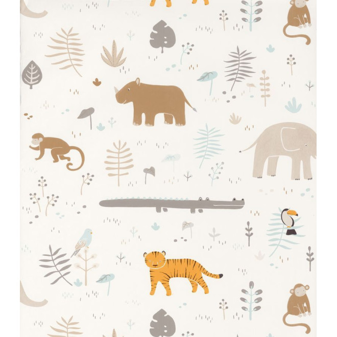 Papel Pintado con Animales de la Selva