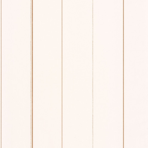 Papel Pintado Blanco con Rayas Doradas