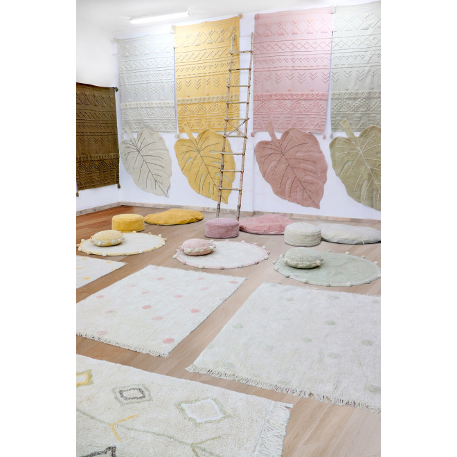 Hippie Dots Naturteppich, Kinderteppich, Spielteppich, Kinderteppich, Babyteppich, Lorena Canals, Flybaby