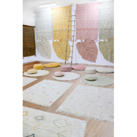 Hippie Dots Naturteppich, Kinderteppich, Spielteppich, Kinderteppich, Babyteppich, Lorena Canals, Flybaby