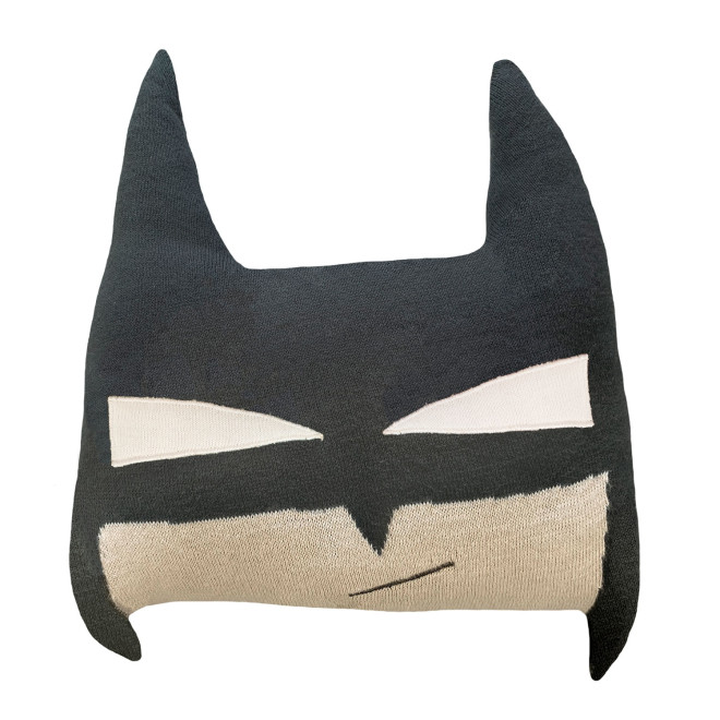 Schwarzes Batman-Kinderkissen
