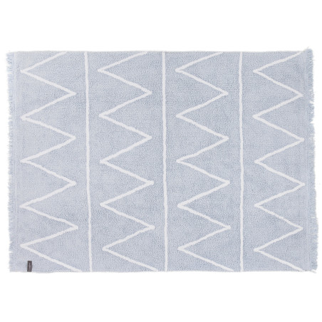 Blue children's rug for a boy's room by Lorena Canals
