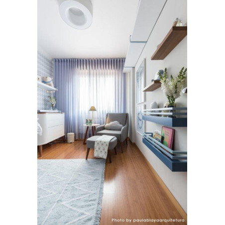 blue anti-allergy rug for baby and children's room