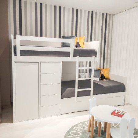 Litera infantil tren para habitación de niños