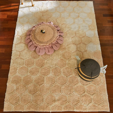 Large rectangular baby rug made of cotton by Lorena Canals