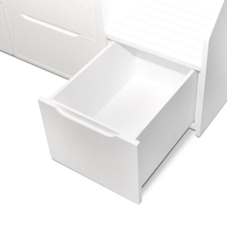 Détail du tiroir de rangement pour lit superposé enfant