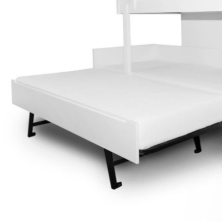 Lit superposé double blanc