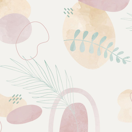 Papier peint abstrait pour chambre de fille