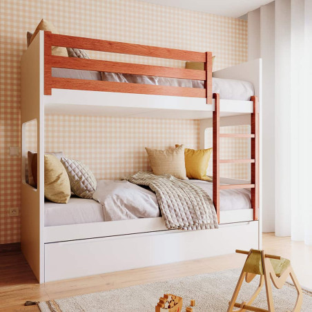 Kinderhochbett mit 3 Betten für Kinderzimmer