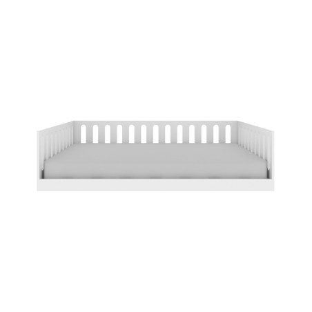 Low floor bed white 120