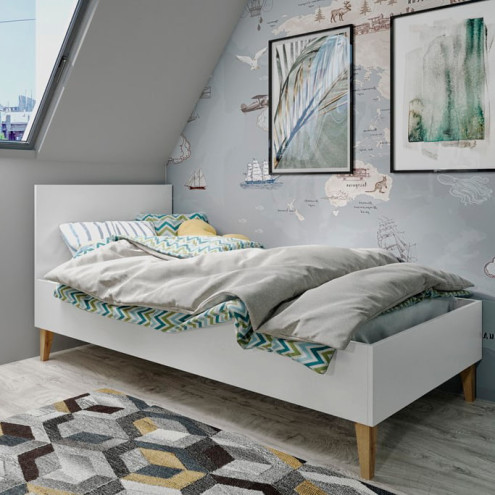 cama para menino branca