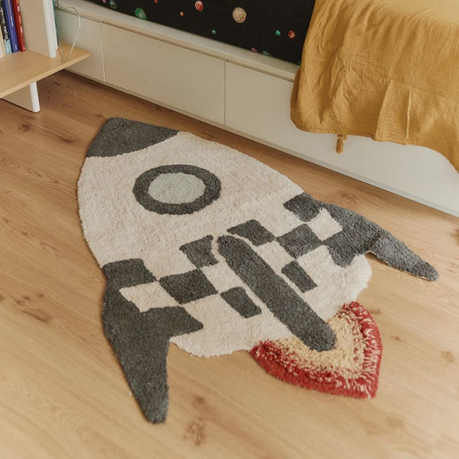 Teppich Kind Rakete Weltraum Lorena Canals C-ROCKET