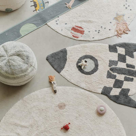 Teppich Kinder Rakete Universum Spielen C-ROCKET