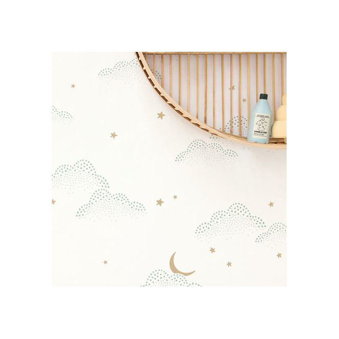 Baby Tapete mit Wolken