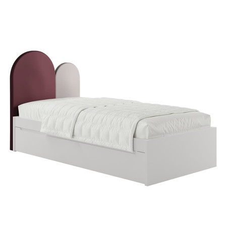 Weißes Doppel-Ausziehbett für Kinder