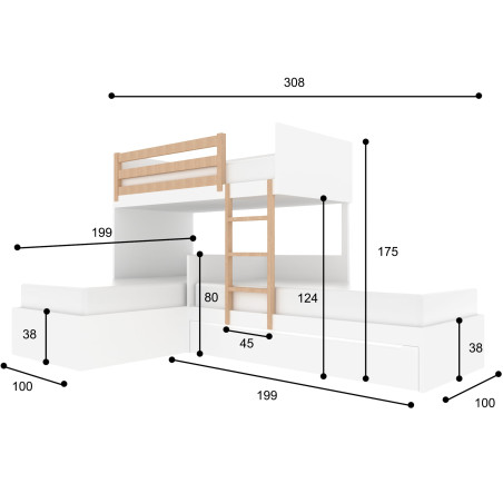 triple-bunk-bed-dimensions