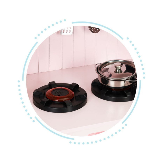 Cuisine Enfant Rose en Bois avec Four et...